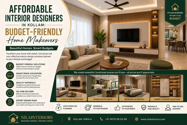Affordable Interior Designers in Kollam Budget-Friendly Home Makeovers