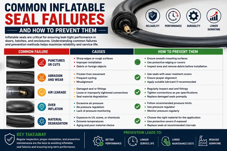 Common Inflatable Seal Failures and How to Prevent Them