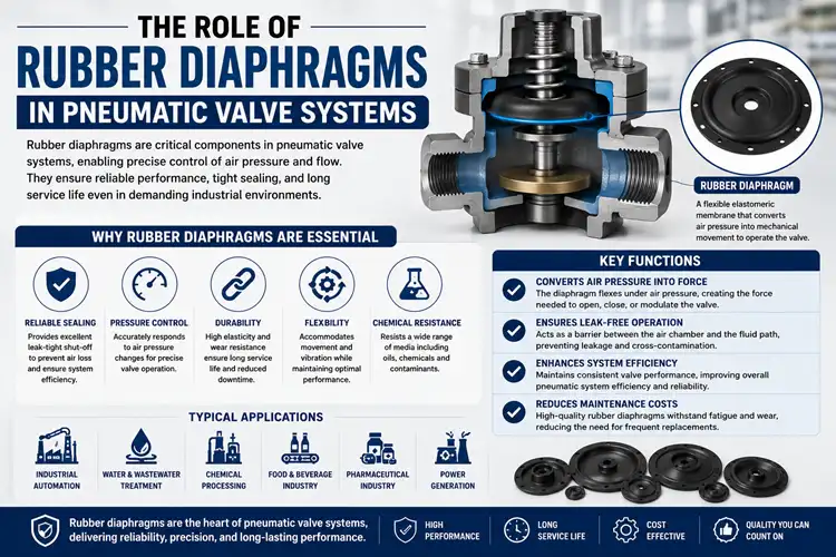The Role of Rubber Diaphragms in Pneumatic Valve Systems